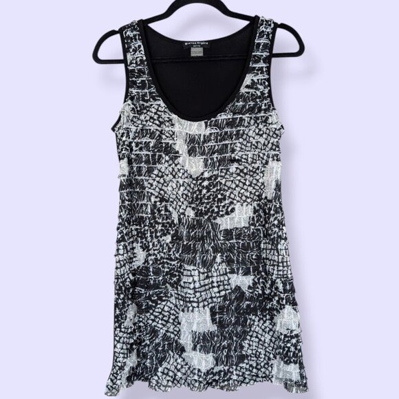 Bianca Nygard Petite Frill Striped Abstract Top - Picture 4 of 7